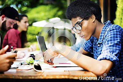 College Communication Education Planning Studying Concept Stock Photo
