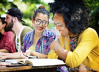 College Communication Education Planning Studying Concept Stock Photo