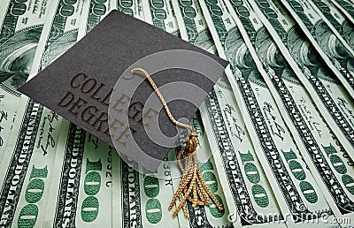 College Degree money Stock Photo