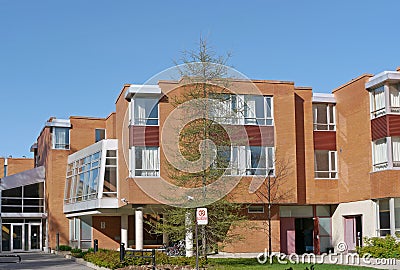 College dormitory building Stock Photo