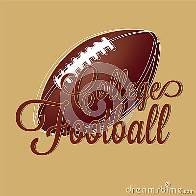 College football Vector Illustration