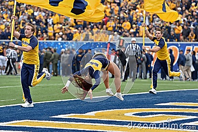 2014 College Football - Cheerleaders Editorial Stock Photo