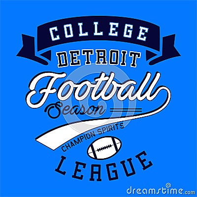 College football league Vector Illustration