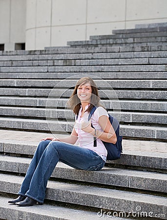 College Girl Stock Photo