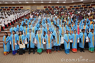 COLLEGE GRADUATION DAY Editorial Stock Photo