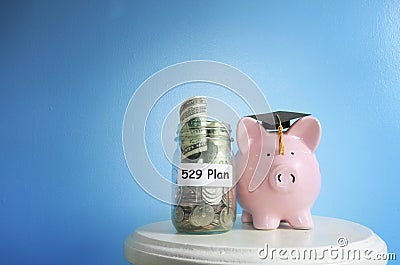 529 College Savings Plan Stock Photo