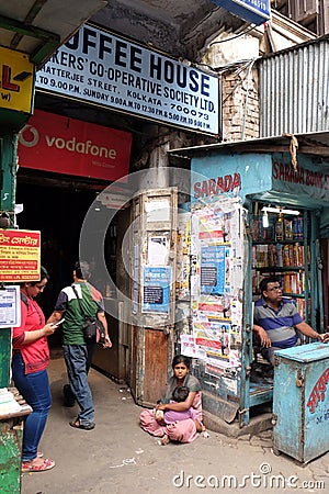 College Street Book Market in Kolkata Editorial Stock Photo