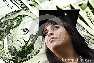 College Tuition Expenses Stock Photo
