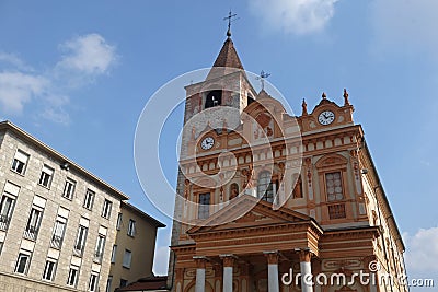 Collegiata di San Bartolomeo, Borgomanero, italy Editorial Stock Photo