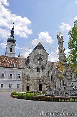 Collegiate Church of Heiligenkreuz, lower Austria Stock Photo