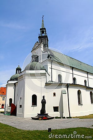 Collegiate church in Pultusk Stock Photo