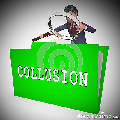 Collusion Report File Showing Russian Conspiracy Or Criminal Collaboration 3d Illustration Stock Photo