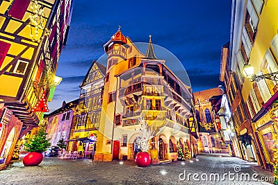 Colmar - Christmas city in Alsace, France Stock Photo