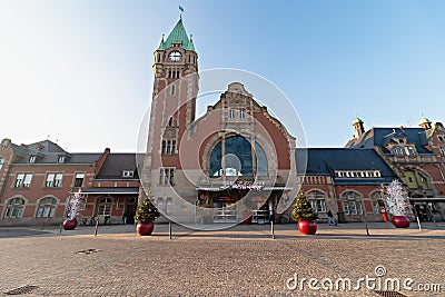 Colmar, France - december 1,2019: Railway station Gare de Colmar, is a railway station located in Colmar, Alsace, France Editorial Stock Photo