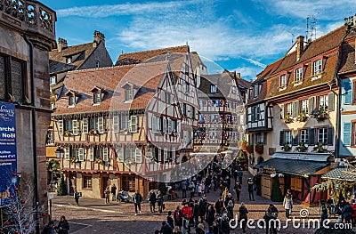 Christmas in Colmar Editorial Stock Photo