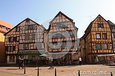 Colmar Old Town in Alsace France Editorial Stock Photo