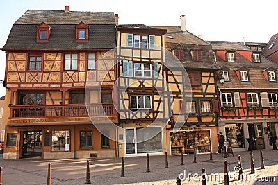 Colmar Old Town in Alsace France Editorial Stock Photo