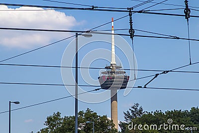 Cologne, NRW, Germany 08 08 2020, radio tower Colonius Editorial Stock Photo