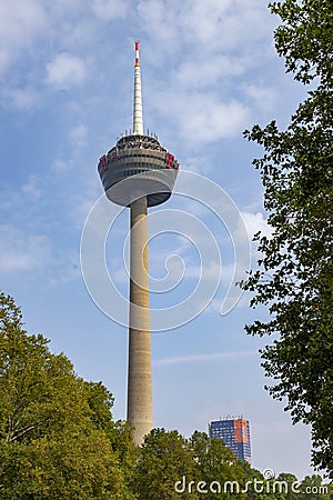 Cologne, NRW, Germany, 08 15 2020, radio tower Colonius Editorial Stock Photo