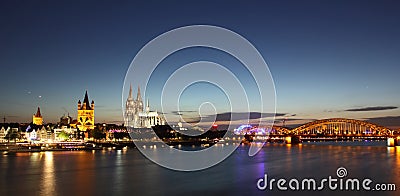 Cologne skyline Stock Photo