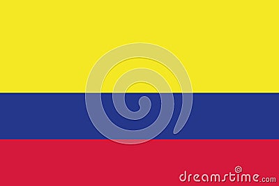 Colombia flag vector Vector Illustration