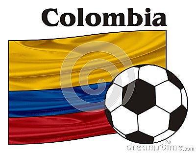 Colombia and football Stock Photo