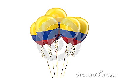 Colombia patriotic balloons, holyday concept Stock Photo