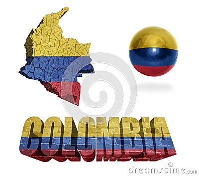 Colombia Symbols Stock Photo