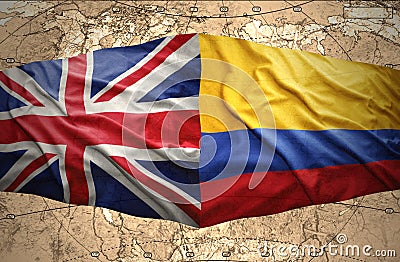 Colombia and United Kingdom Stock Photo