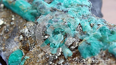 Colombian emerald stone stock video. Video of crafts - 67005437