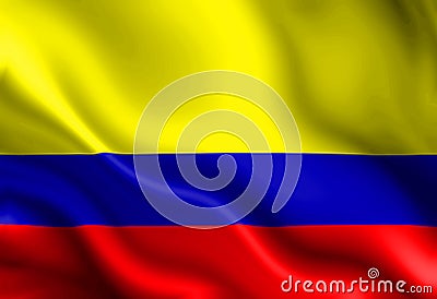 Colombian flag Stock Photo