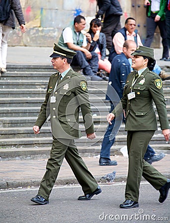 Colombian National Police Editorial Stock Photo