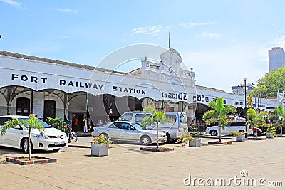 Colombo Fort Railway Station Editorial Stock Photo