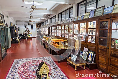 Interior of Gangaramaya Buddhist Temple complex Editorial Stock Photo