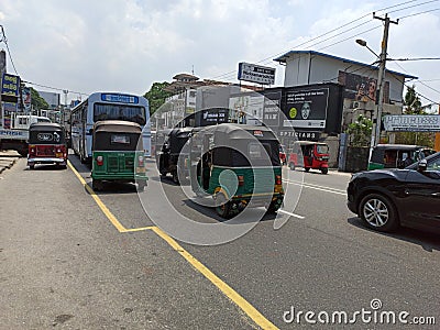 Colombo Srilanka Road Vehicle Traffic Editorial Stock Photo