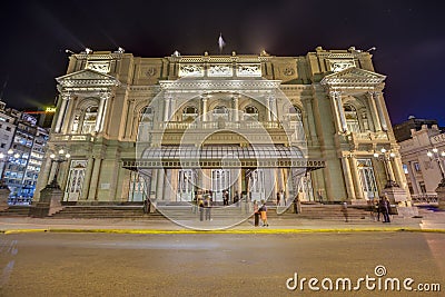 Colon Theatre in Buenos Aires, Argentina. Editorial Stock Photo
