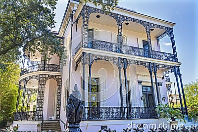 Colonel Short's Villa Mansion Garden District New Orleans Louisiana Stock Photo