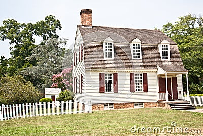 Colonial American Home Stock Photo