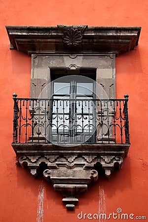 Colonial balcony. Stock Photo