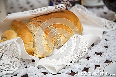 Colonial breakfast brazil antique Stock Photo