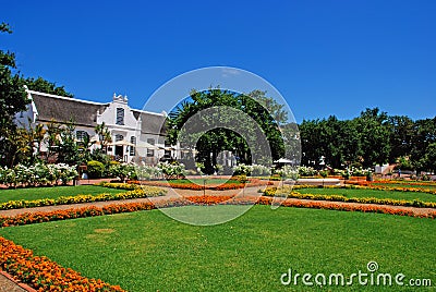 Colonial farm house (South Africa) Stock Photo