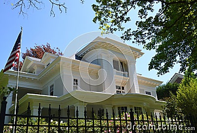 Colonial Home Stock Photo
