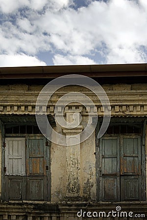 Colonial house in georgetown, malaysia Stock Photo