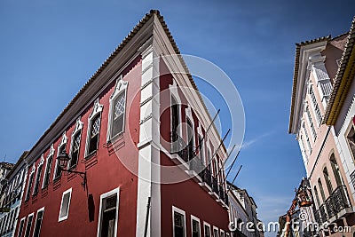 Colonial portuguese architecture in Pelourinho Editorial Stock Photo