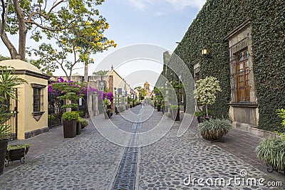 Colonial street of tequila jalisco Stock Photo