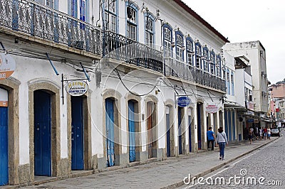 Colonial town Angra dos Reis in Brazil Editorial Stock Photo