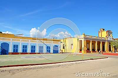Colonial Trinidad, Plaza Mayor, Cuba Stock Photo