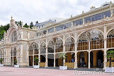 Colonnace Marianske Lazne Stock Photo