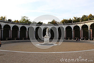 Colonnade Grove at Versailles palace, Paris Editorial Stock Photo