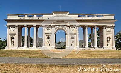 colonnade, Rajstna, classicist gloriet, Valtice town Stock Photo